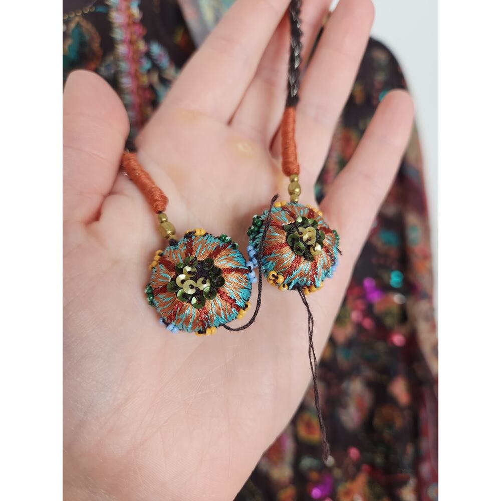 Soft Surroundings Boho Beaded Sequence Embroidere… - image 7